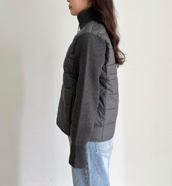 fredy emue「【TAION/タイオン】別注HI NECK DOWN JACKET+SLEEVE KNIT」|ダウン|