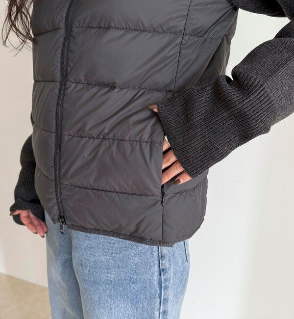 fredy emue「【TAION/タイオン】別注HI NECK DOWN JACKET+SLEEVE KNIT」|ダウン|