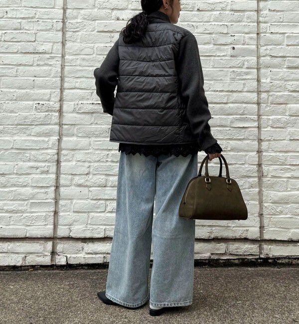 fredy emue「【TAION/タイオン】別注HI NECK DOWN JACKET+SLEEVE KNIT」|ダウン|