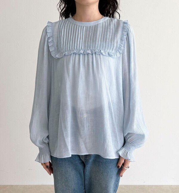 fredy emue「ピンタックギャザーブラウス」|シャツ・ブラウス|