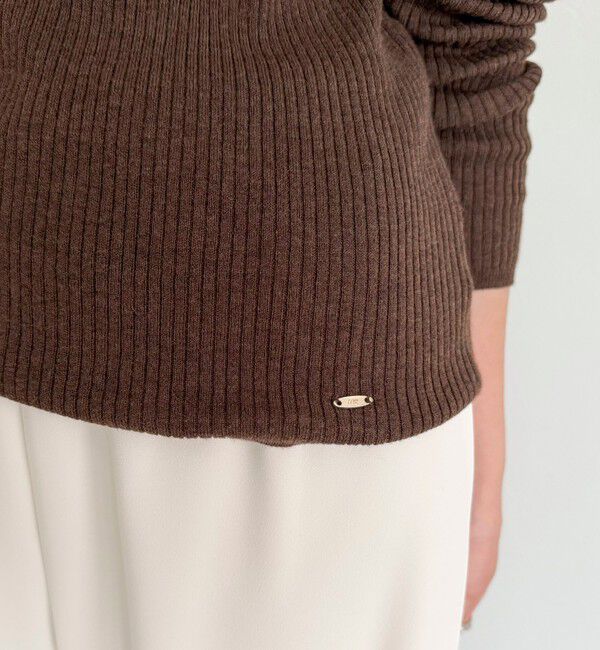 fredy emue「ウール混ベーシックリブニットプルオーバー」|ニット・セーター|