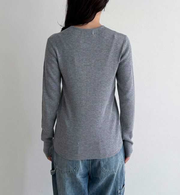 fredy emue「ウール混ベーシックリブニットプルオーバー」|ニット・セーター|