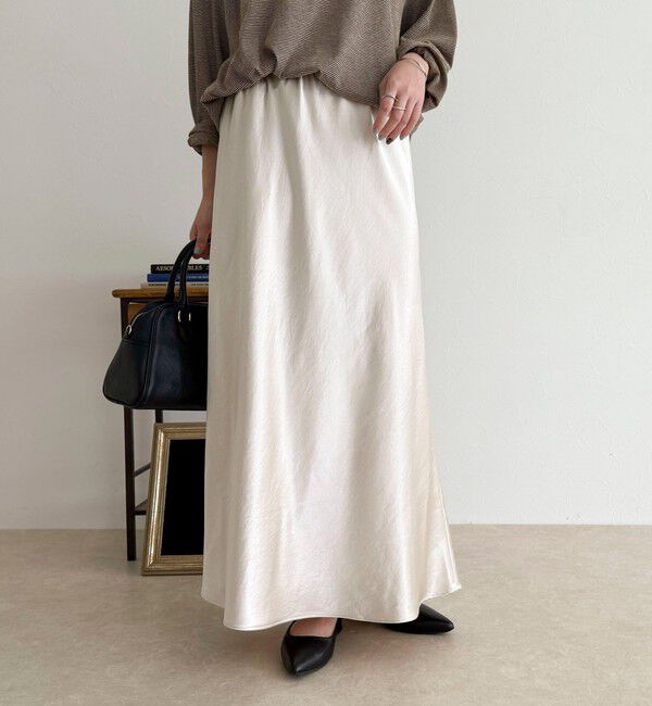 fredy emue「シルキーヘビーサテンスカート」|スカート|