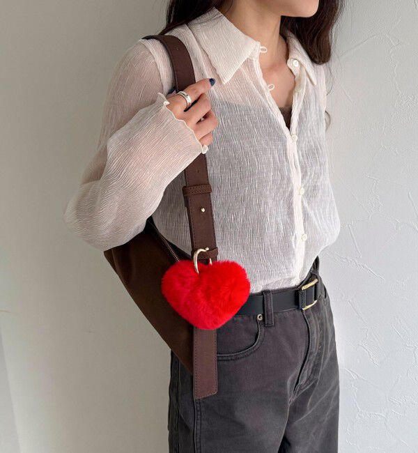 fredy emue「ファーハートチャーム」|チャーム・キーホルダー|