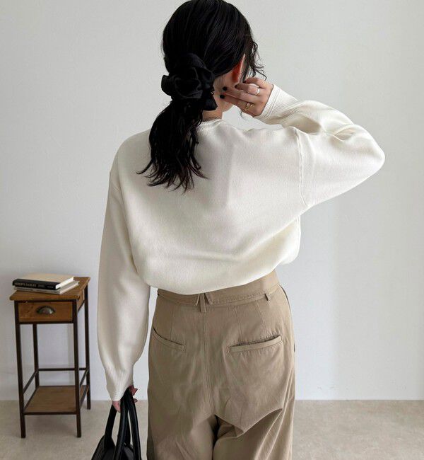 fredy emue「FR刺繍スウェットニットプルオーバー」|ニット・セーター|