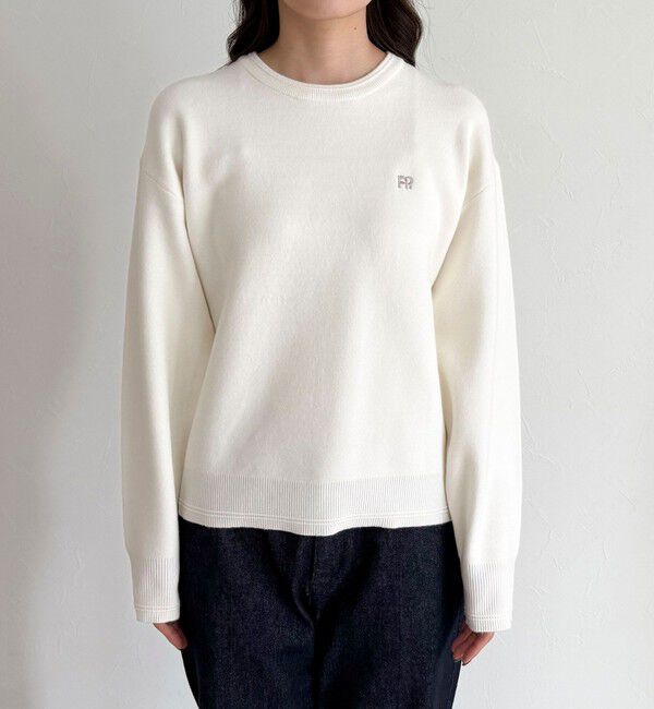 fredy emue「FR刺繍スウェットニットプルオーバー」|ニット・セーター|
