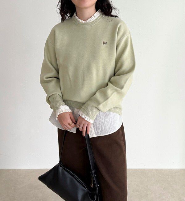 fredy emue「FR刺繍スウェットニットプルオーバー」|ニット・セーター|