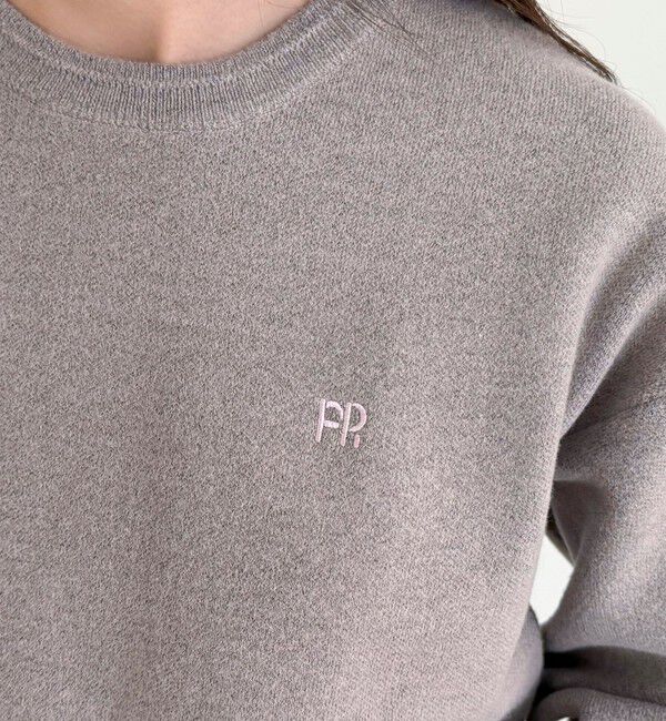 fredy emue「FR刺繍スウェットニットプルオーバー」|ニット・セーター|