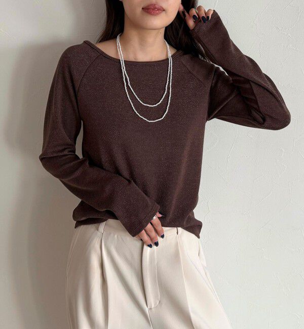 fredy emue「小粒ビーズマンテルロングネックレス」|ネックレス|