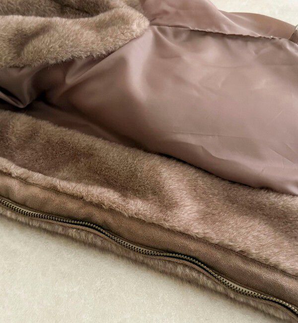 fredy emue「フェイクファーフードベスト」|ベスト・ジレ|