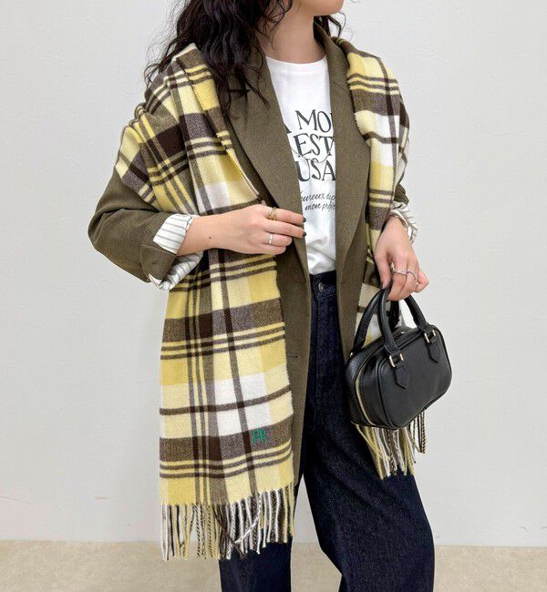 fredy emue「ソフトチェックストール」|ストール|