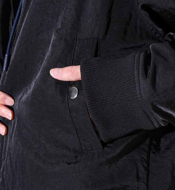 GLOSTER「【ナイロン&times;フリース】2WAY リバーシブルボンバージャケット MA-1 UNISEX」|ブルゾン・スタジャン|