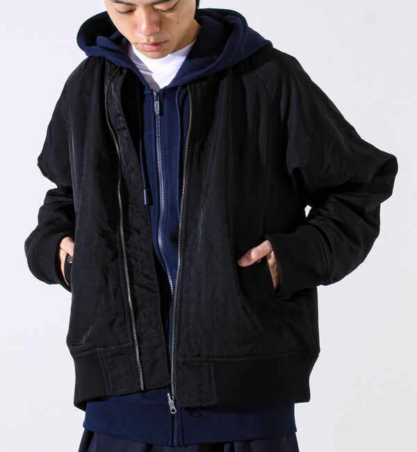 GLOSTER「【ナイロン&times;フリース】2WAY リバーシブルボンバージャケット MA-1 UNISEX」|ブルゾン・スタジャン|