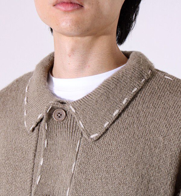 GLOSTER「【ユニセックス対応】ハンドステッチニットジャケット」|カーディガン|
