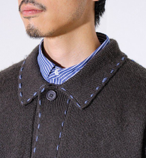 GLOSTER「【ユニセックス対応】ハンドステッチニットジャケット」|カーディガン|