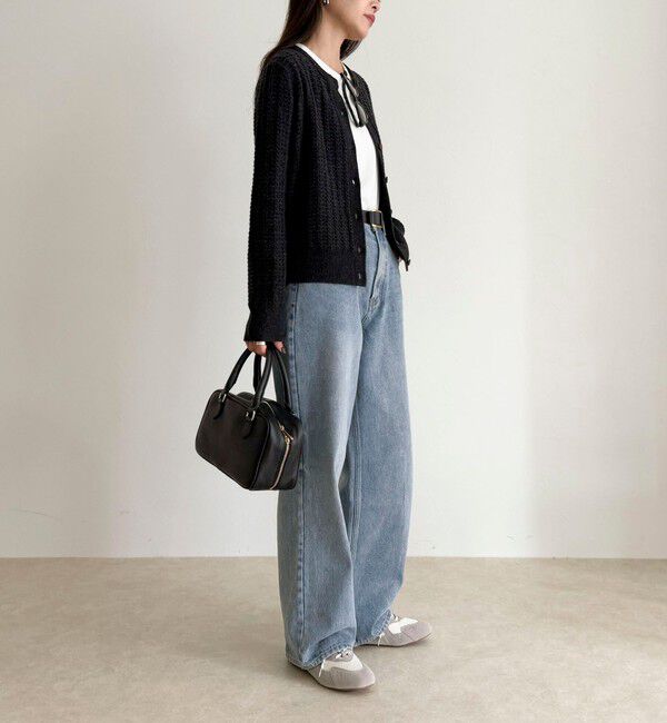 fredy emue「FR刺繍ケーブル柄ニットカーディガン」|ニット・セーター|