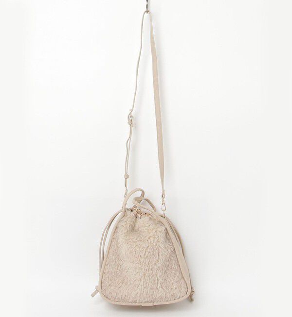 fredy emue「異素材ファートライアングルバッグ」|ショルダー・メッセンジャー|