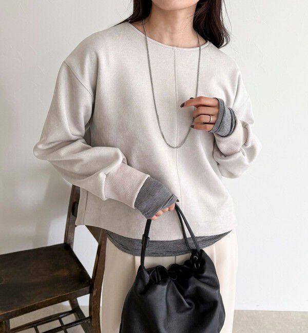 fredy emue「フェイクスエードダンボールプルオーバー」|Tシャツ・カットソー|