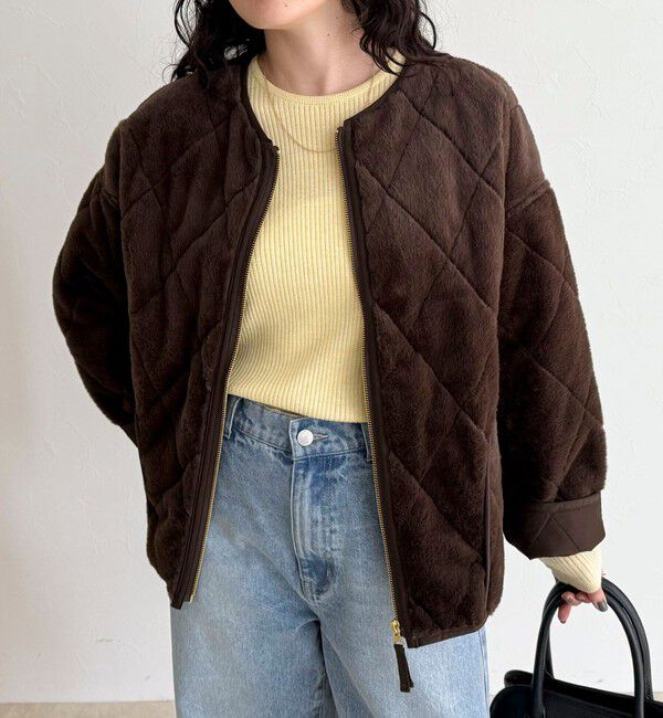 fredy emue「ファーキルトジップコート」|その他|