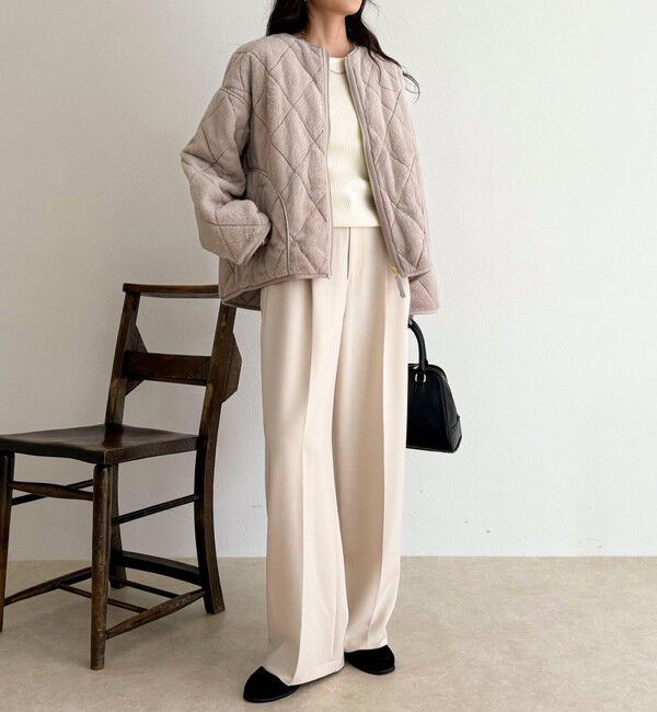 fredy emue「ファーキルトジップコート」|その他|