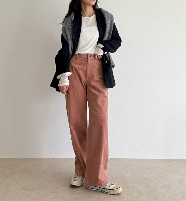 fredy emue「コーデュロイストレートパンツ」|チノ|