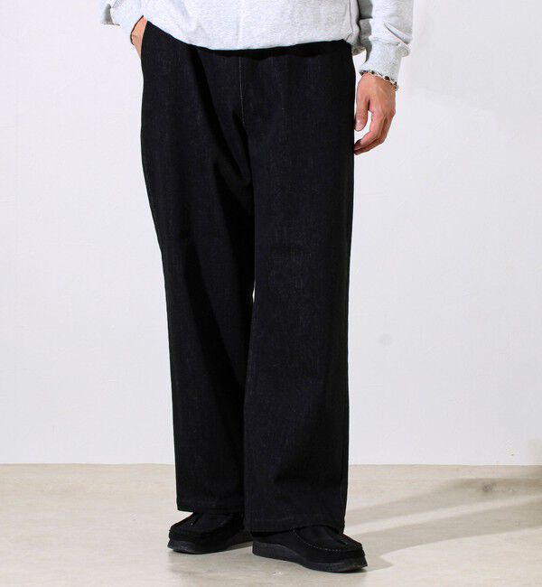 GLOSTER「【シーズンレス/ストレスフリーな穿き心地】ワイドストレッチデニムパンツ」|デニム|