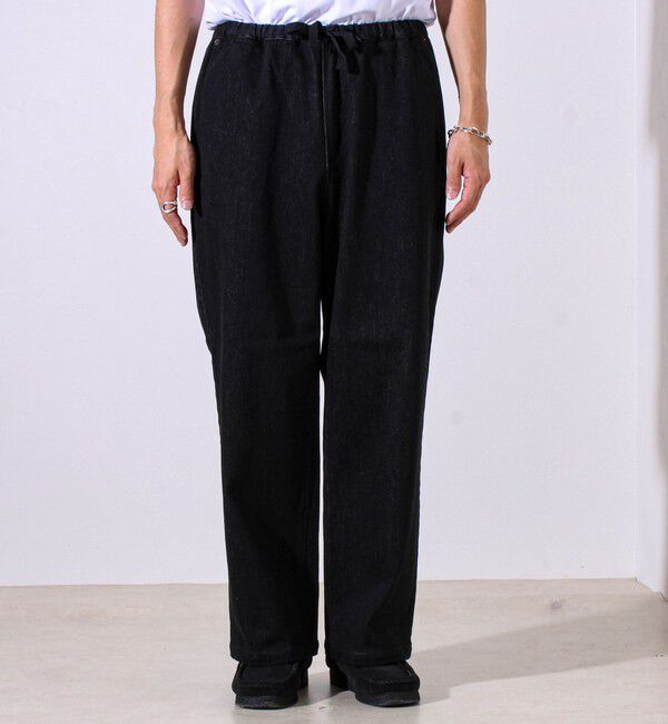 GLOSTER「【シーズンレス/ストレスフリーな穿き心地】ワイドストレッチデニムパンツ」|デニム|