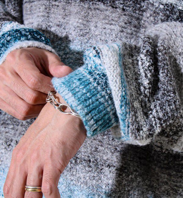 GLOSTER「【ふんわり立体感】グラデーションブークレプルオーバー」|ニット・セーター|