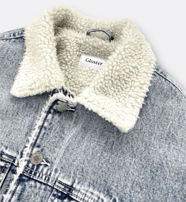 GLOSTER「デニムストームライダース 裏ボア デニムジャケット」|デニムジャケット|