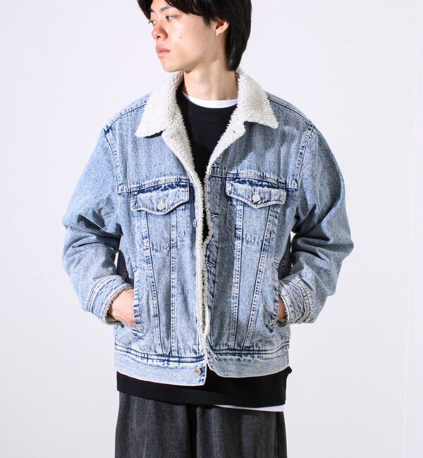 GLOSTER「デニムストームライダース 裏ボア デニムジャケット」|デニムジャケット|