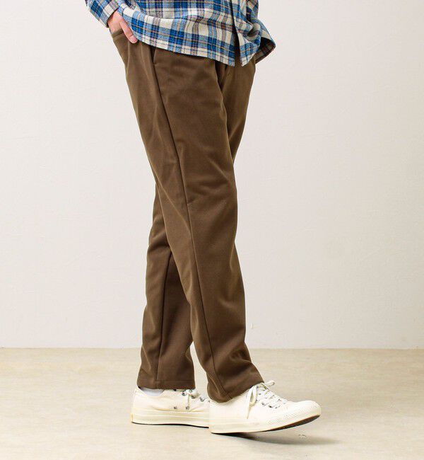 GLOSTER「【毎日穿けるきれい見え】ストレッチカルゼパンツ」|チノ|