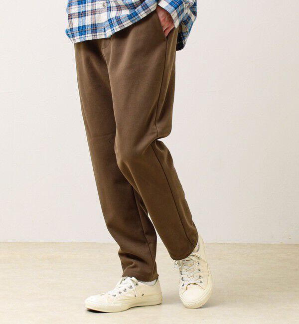 GLOSTER「【毎日穿けるきれい見え】ストレッチカルゼパンツ」|チノ|
