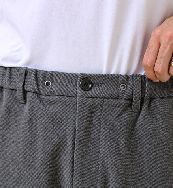 GLOSTER「【毎日穿けるきれい見え】ストレッチカルゼパンツ」|チノ|
