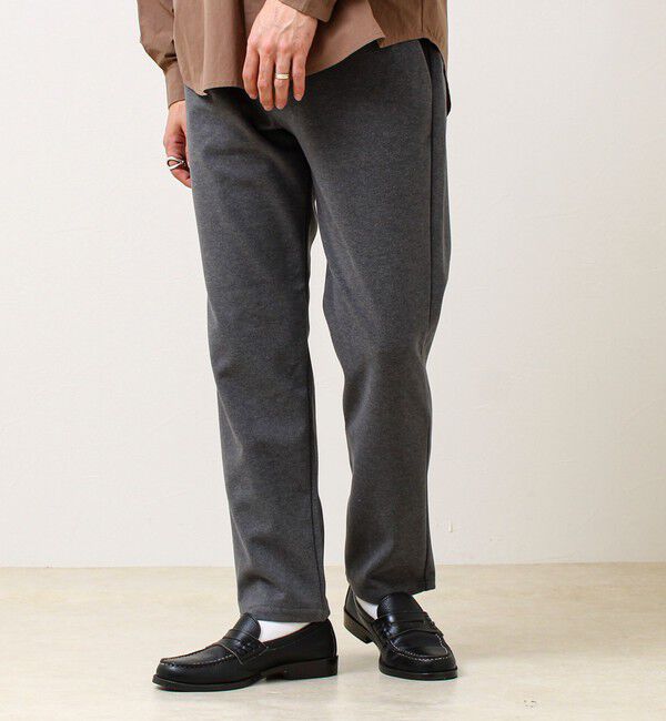 GLOSTER「【毎日穿けるきれい見え】ストレッチカルゼパンツ」|チノ|