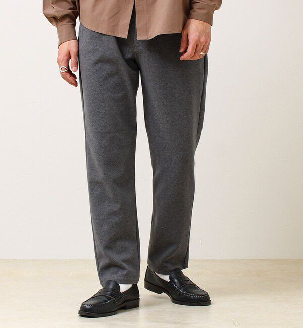 GLOSTER「【毎日穿けるきれい見え】ストレッチカルゼパンツ」|チノ|