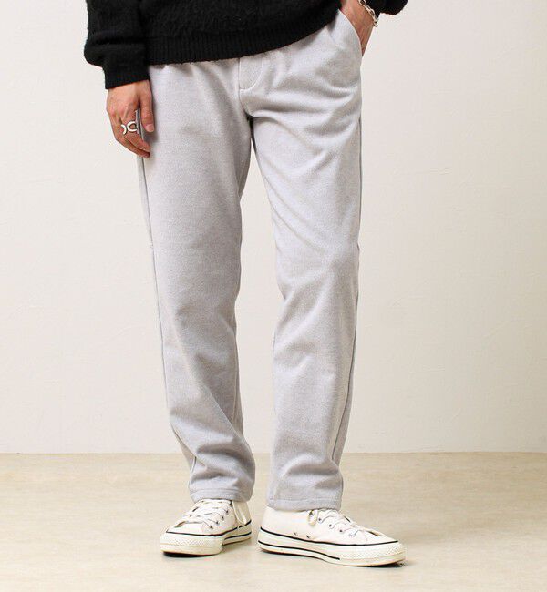 GLOSTER「【毎日穿けるきれい見え】ストレッチカルゼパンツ」|チノ|