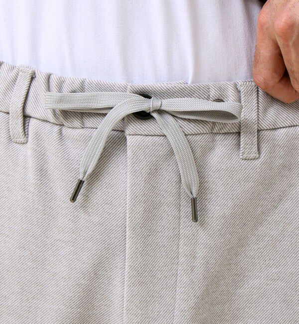 GLOSTER「【毎日穿けるきれい見え】ストレッチカルゼパンツ」|チノ|