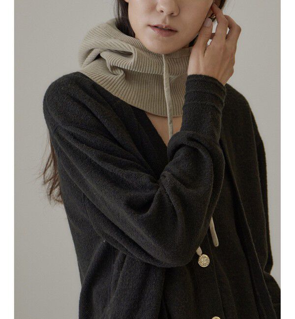 SALON adam et rope'「バラクラバ -CreamyCotton /クリーミーコットン-」|ストール|グレー