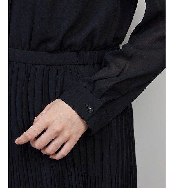 ROPE「ジョーゼットシフォンプリーツワンピース・25AW」|ワンピース|