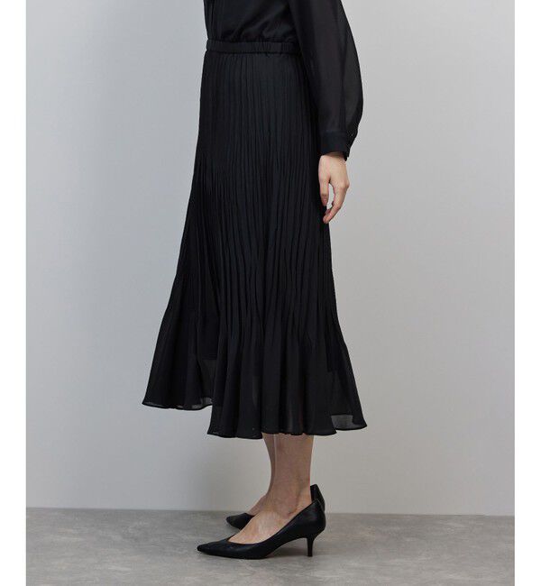 ROPE「ジョーゼットシフォンプリーツワンピース・25AW」|ワンピース|