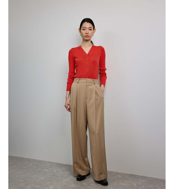 ROPE「ハイゲージワイドリブニットカーディガン」|カーディガン|