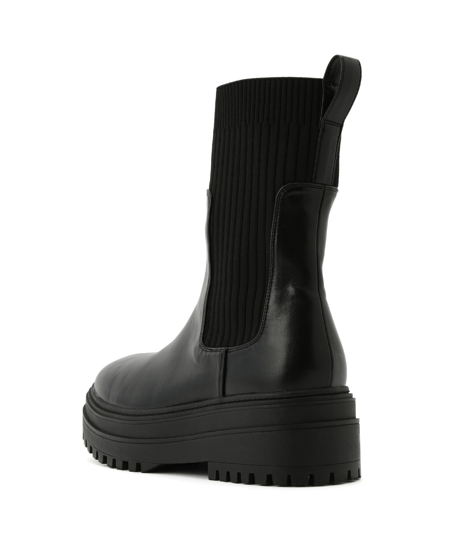 Juze「【抗菌防臭】タンクソールサイドニットブーツ」|その他|