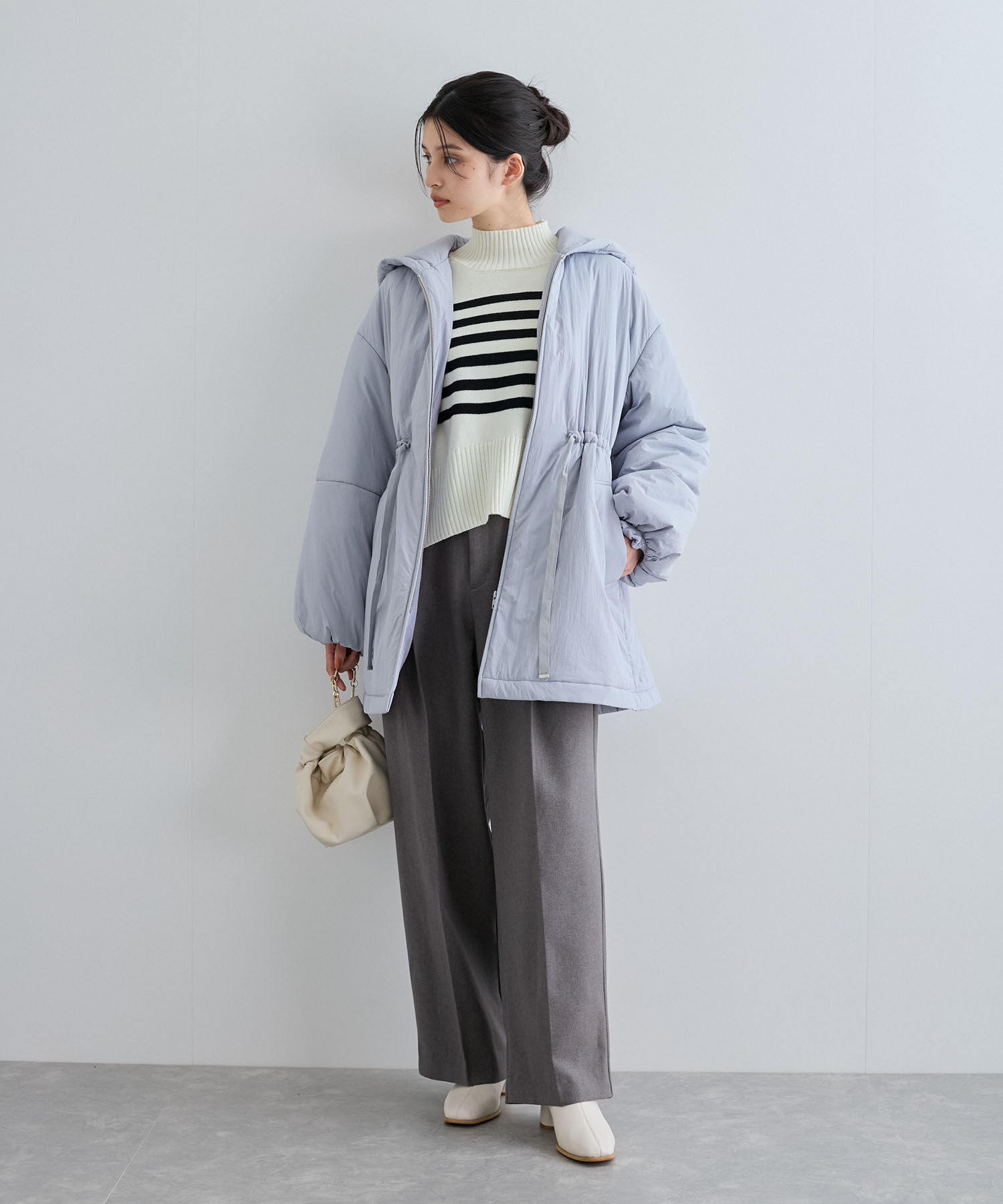 VIS「軽くて温かい中綿ウエストマークコート」|その他|