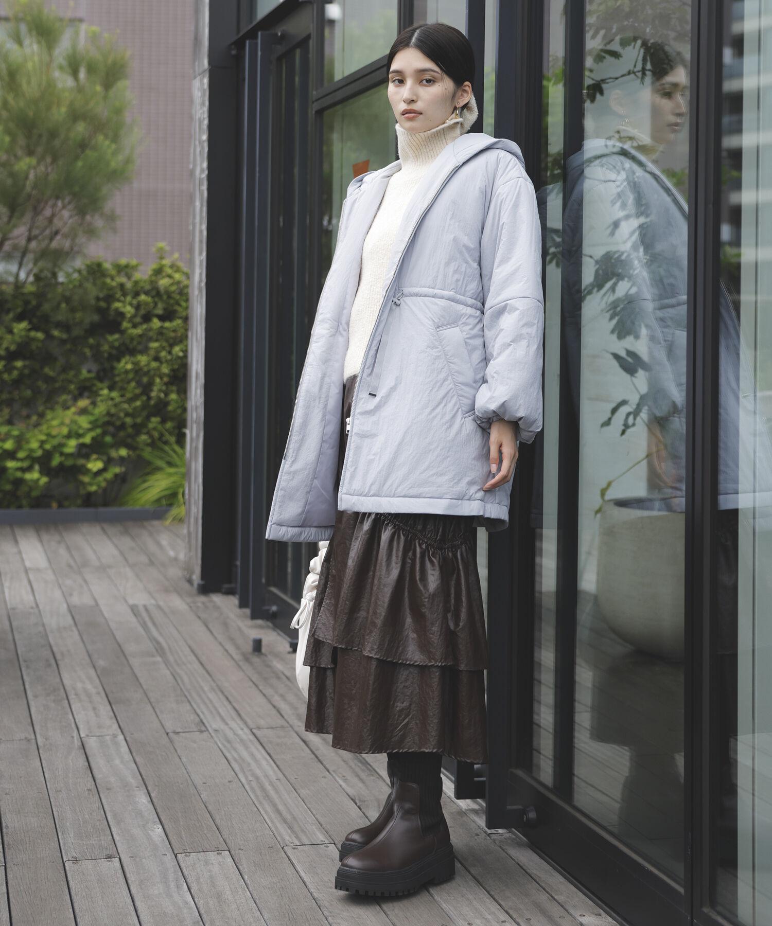 VIS「軽くて温かい中綿ウエストマークコート」|その他|