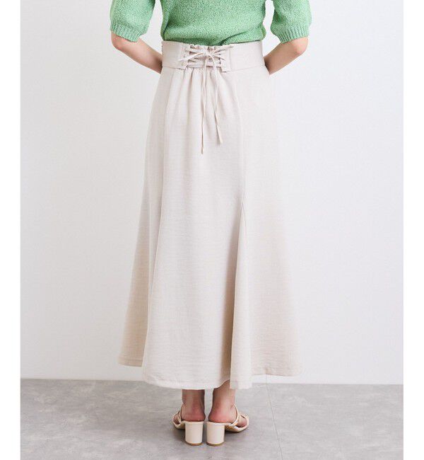 VIS「【美easy】リネンライクマーメイドスカート【洗える】【セットアップ対応】」|スカート|