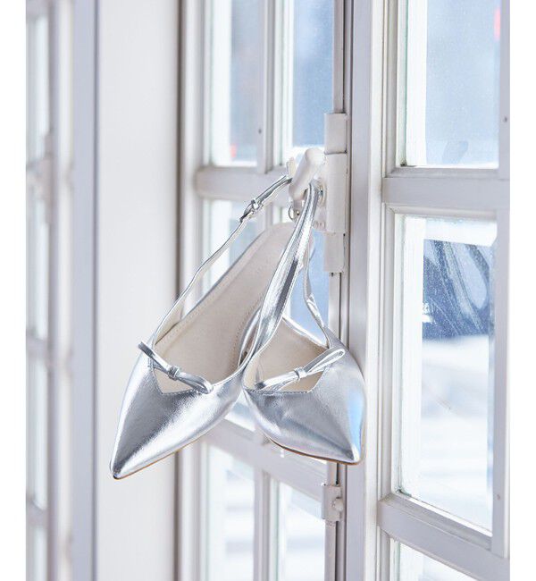 VIS「スリングバックリボンミュール」|パンプス|