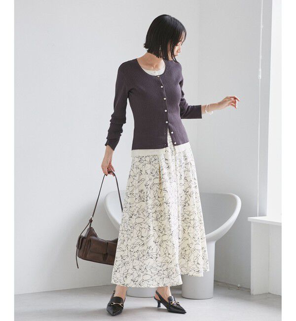 VIS「【WEB限定】フェイクレイヤードカーディガン(マルチWAY)」|カーディガン|