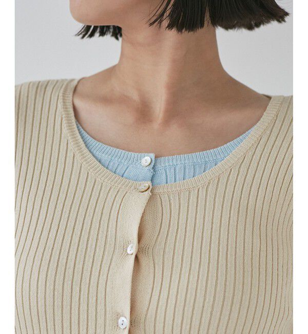 VIS「【WEB限定】フェイクレイヤードカーディガン(マルチWAY)」|カーディガン|