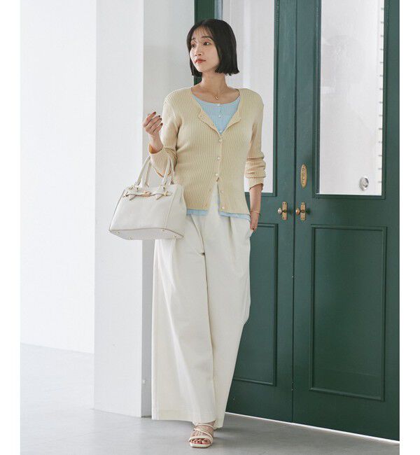 VIS「【WEB限定】フェイクレイヤードカーディガン(マルチWAY)」|カーディガン|