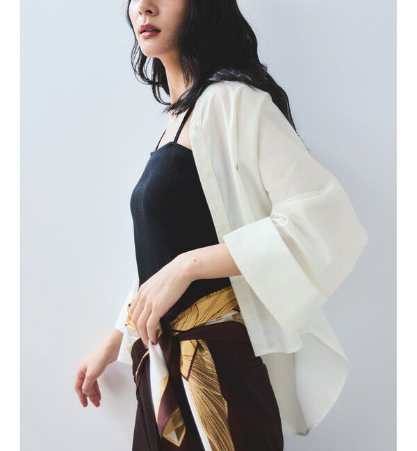 VIS「【WEB限定】スキッパーワイドスリーブシャツ/通勤対応」|シャツ・ブラウス|キナリ系(19)